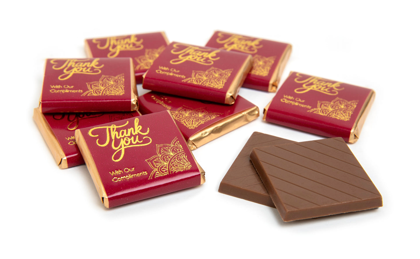 Luxury Orange Restaurant Chocolate Thins